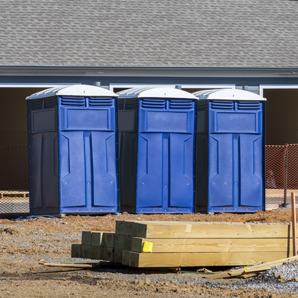 how often are the portable toilets cleaned and serviced during a rental period in Kadoka South Dakota